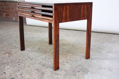 Nest of Three Rosewood Folding Tables by Illum Wikkelsø