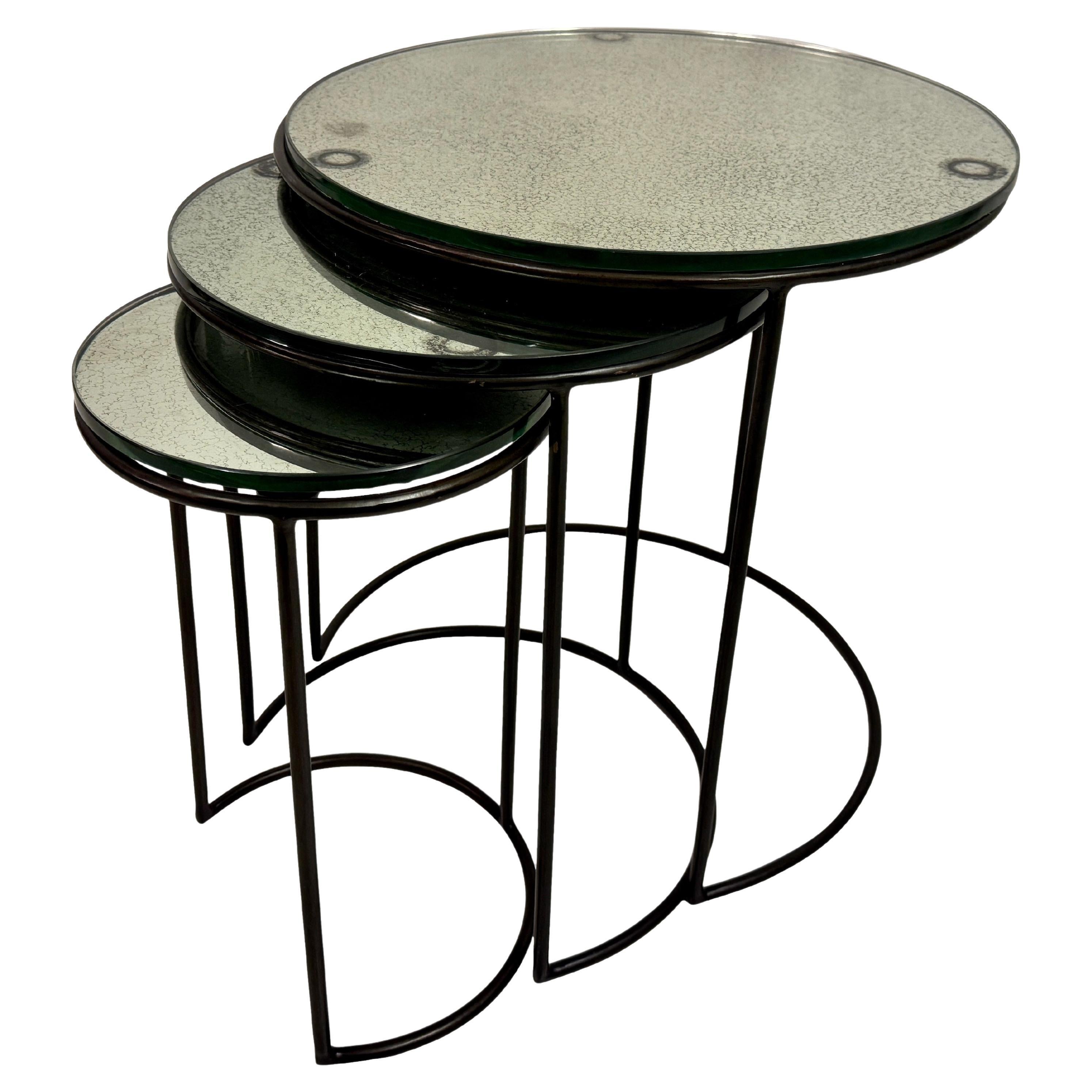 Nest of Three Occasional Tables by Porta Romana, UK, 2006 For Sale