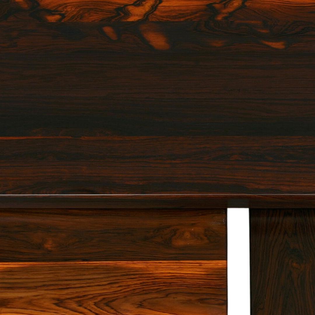 Danish Nest of Three Solid Wood Tables, One Large and Two Small For Sale
