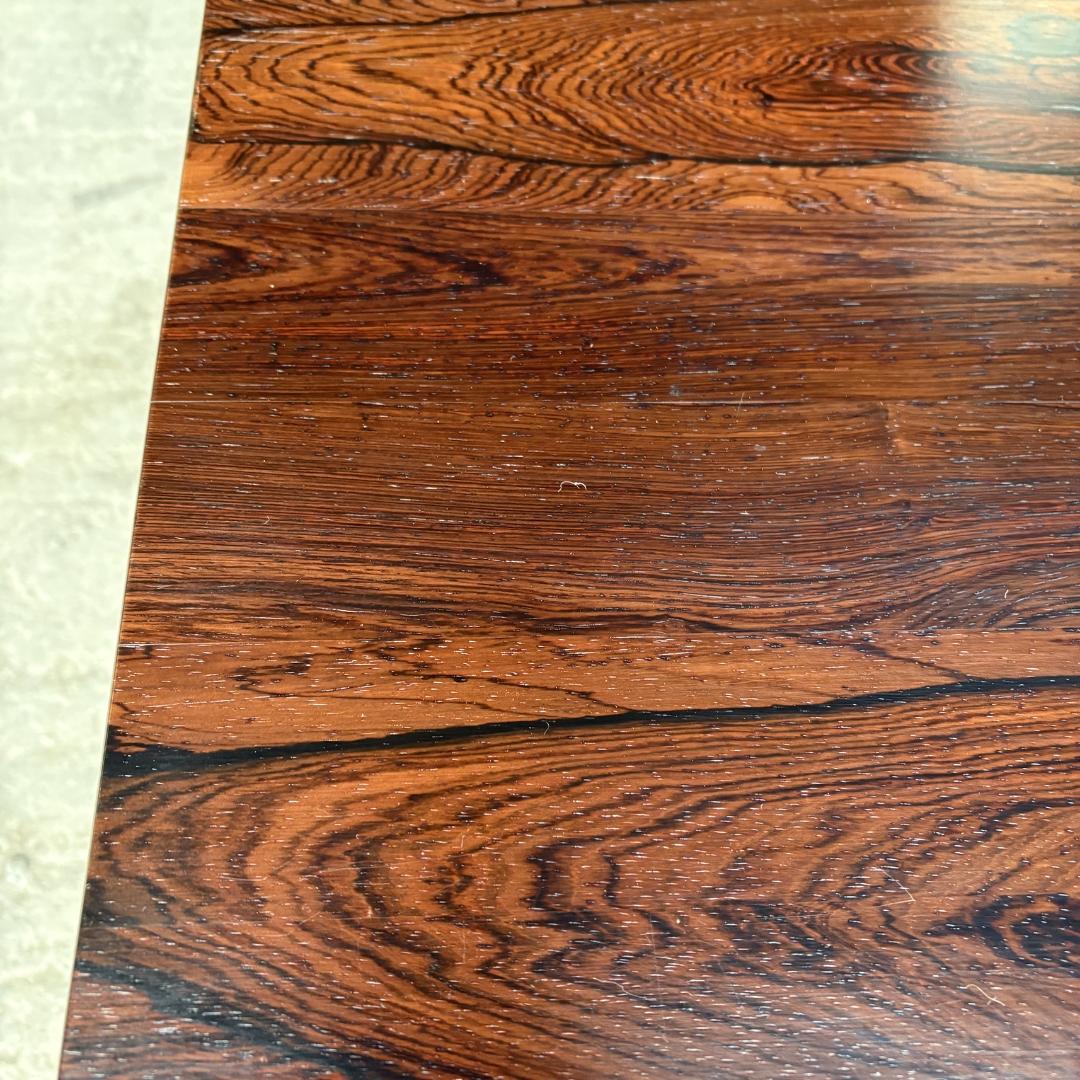 Mid-20th Century Nest of Three Solid Wood Tables, One Large and Two Small For Sale