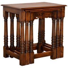 Antique Nest of Three Tables, circa 1900