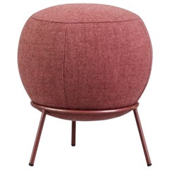 Pouf à col roulé rouge de Pepe Albargues