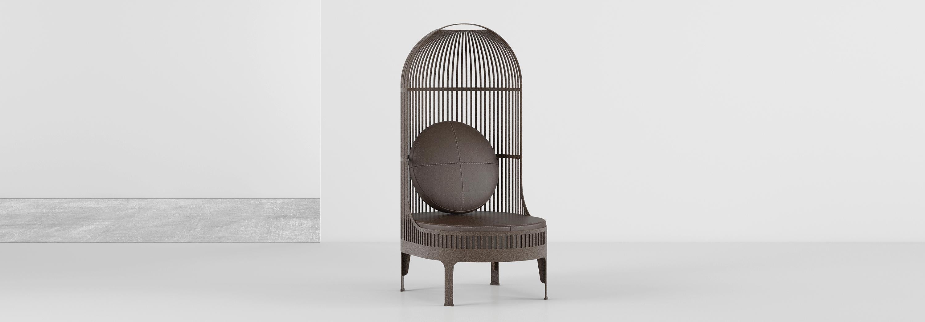 Creating spaces within spaces is a recurring theme in Autoban’s interior work, which can also be clearly observed in the studio’s approach to product design, particularly at the Nest series with the products’ tall, cage-like wooden slats creating a
