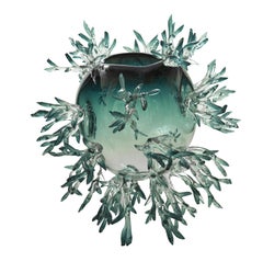 Nest Shape Green Vase by Emilie Lemardeley
