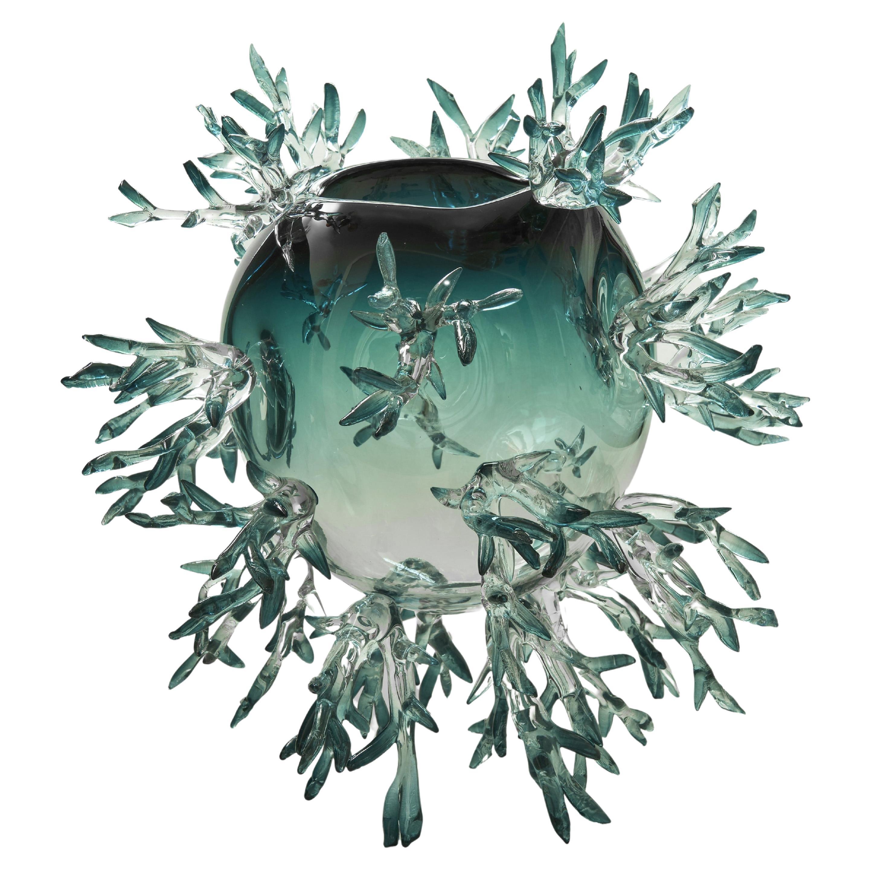 Nest Shape Green Vase by Emilie Lemardeley For Sale