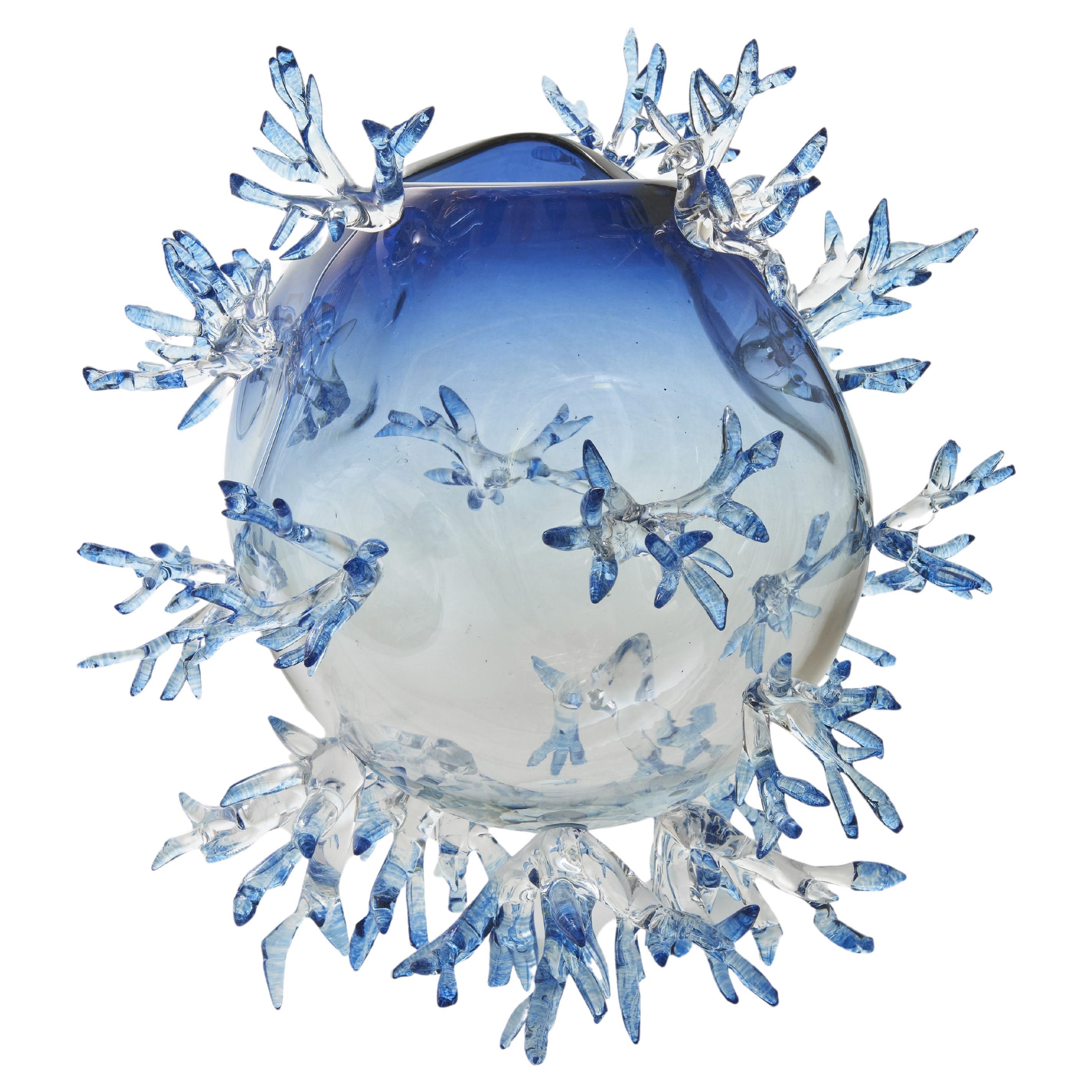 Nest Shape Light Blue Vase by Emilie Lemardeley For Sale