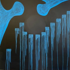 Georgian Contemporary Art by Nestan Mikeladze - Blue