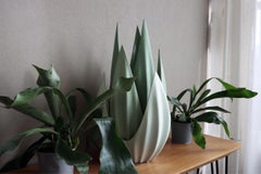 Pétalos anidados - Verde oliva degradado