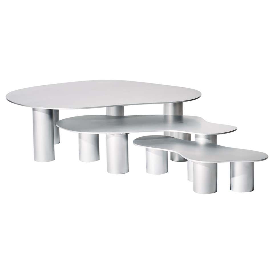 The Puddle Table Collection - Dining Height Aluminum Table with ...