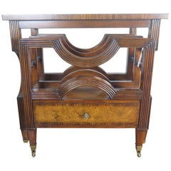 Antique Nesting Bookrack Canterbury Table