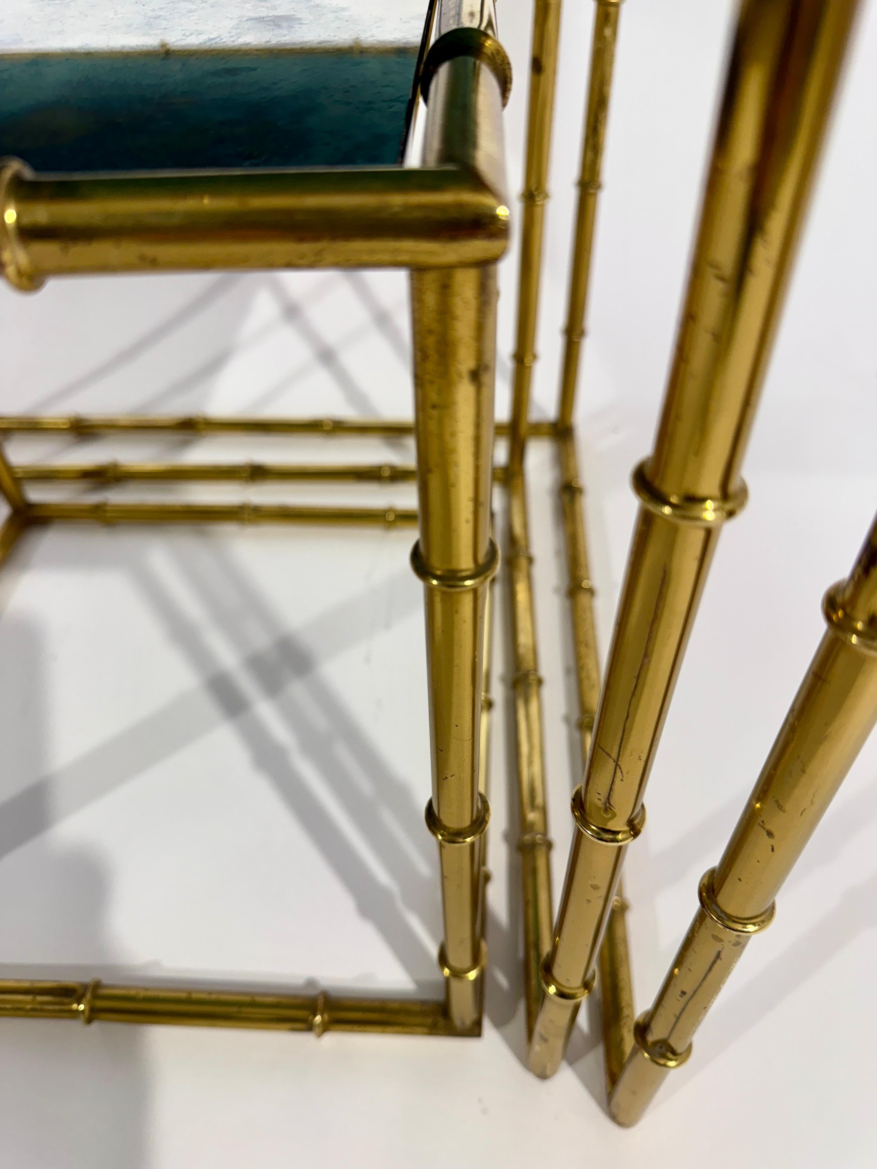 Nesting Brass Table 