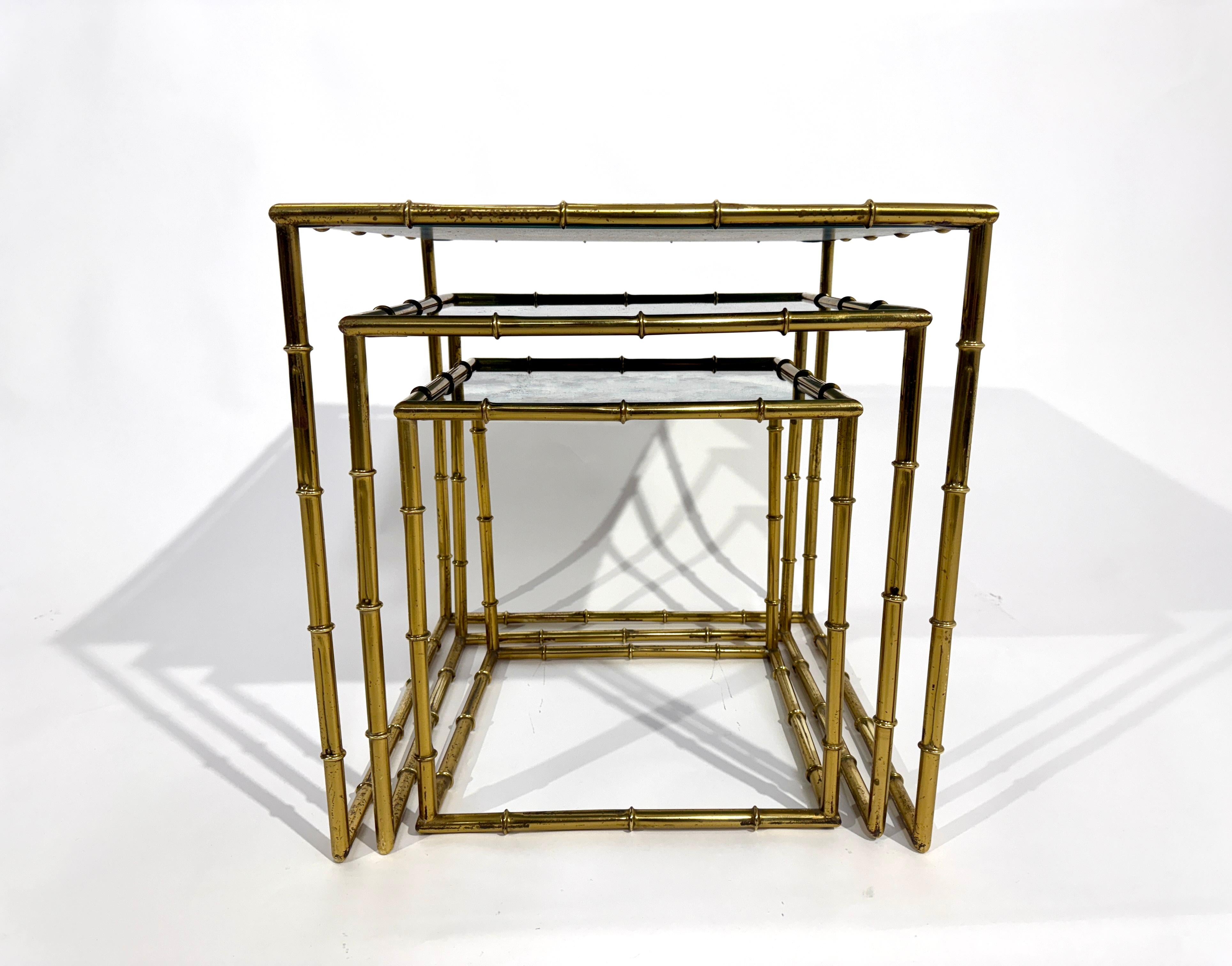 Nesting Brass Table 