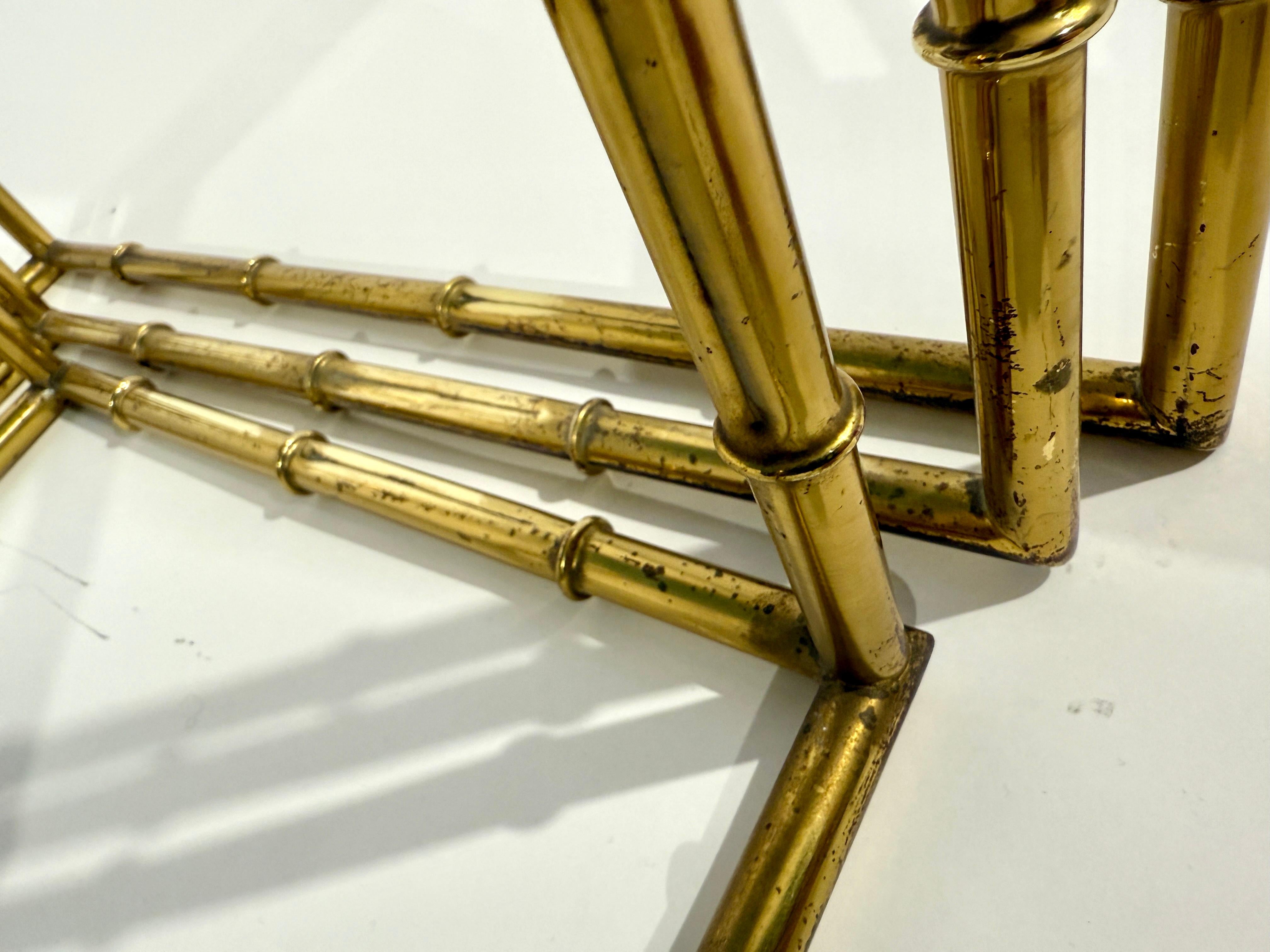 Nesting Brass Table 
