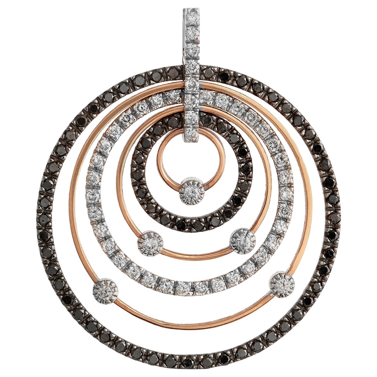 Nesting Circles Diamond Pendant