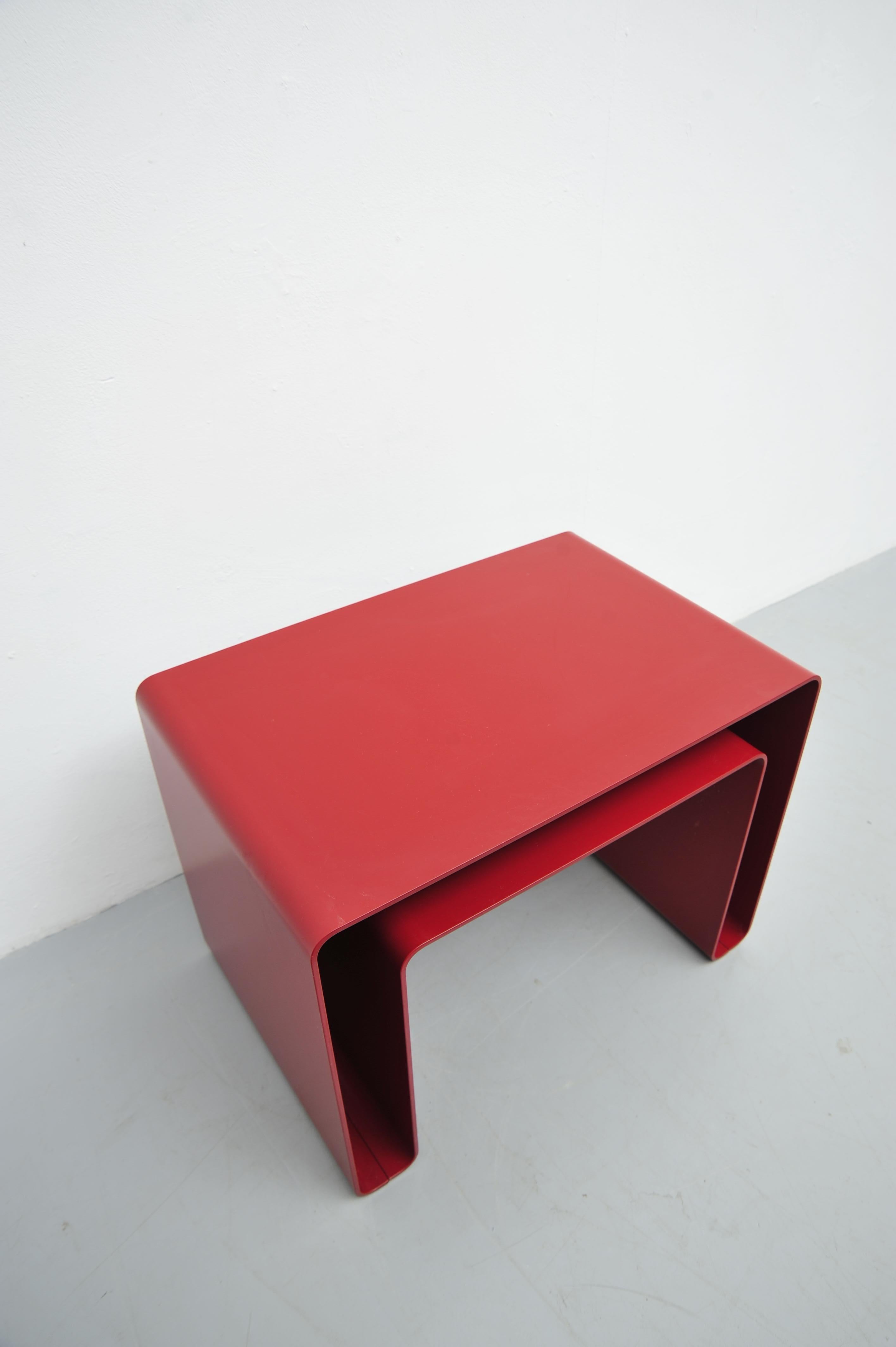 Minimalist Nesting Coffee Tables SDR+ 010 by Dieter Rams and Thomas Merkel, 2001 For Sale