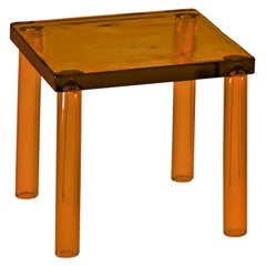 Nesting Medium Low Table in Amber, by Ronan & Erwan Bouroullec for Glas Italia