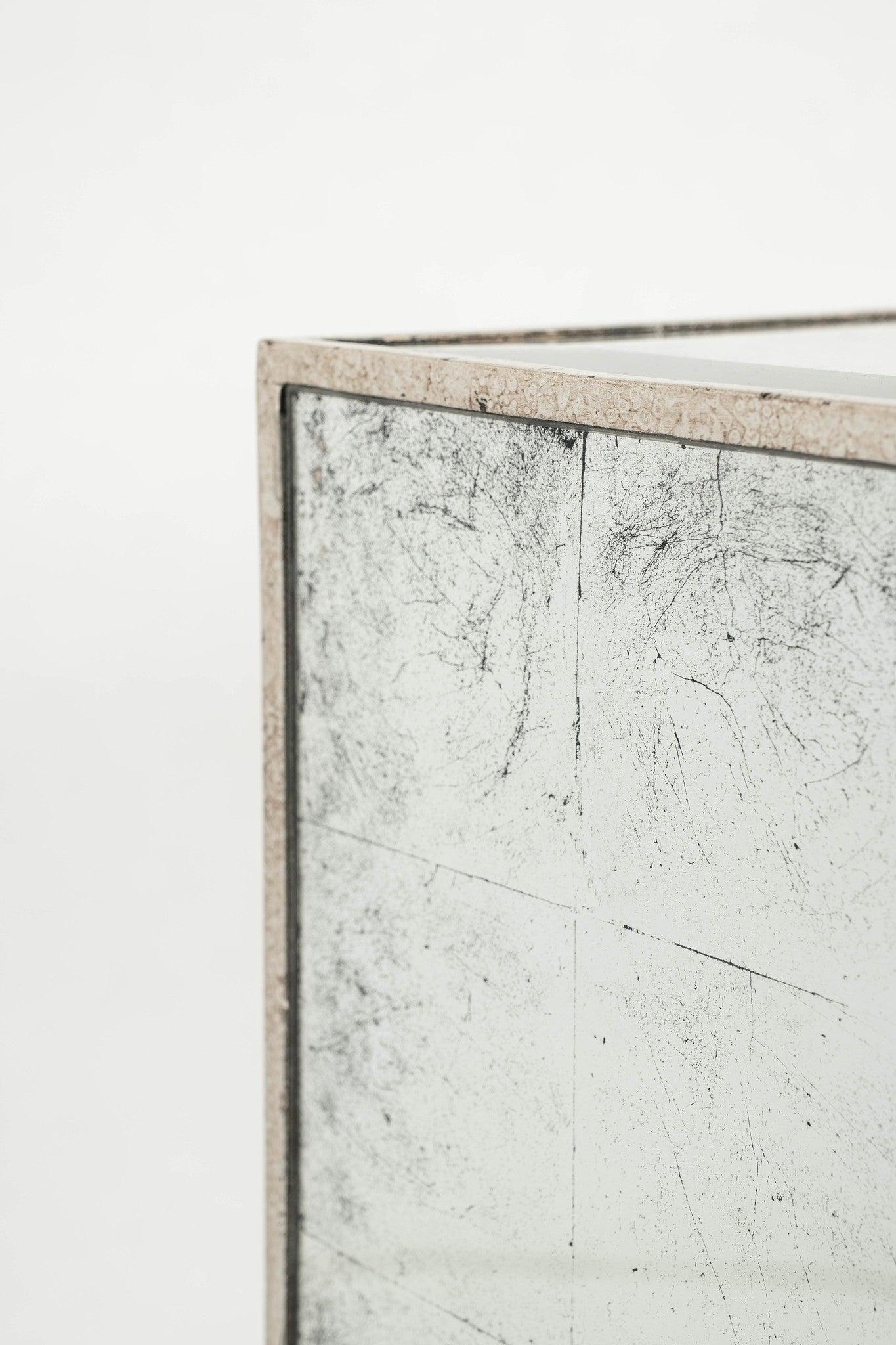 Nesting Mirrored Table Set For Sale 1