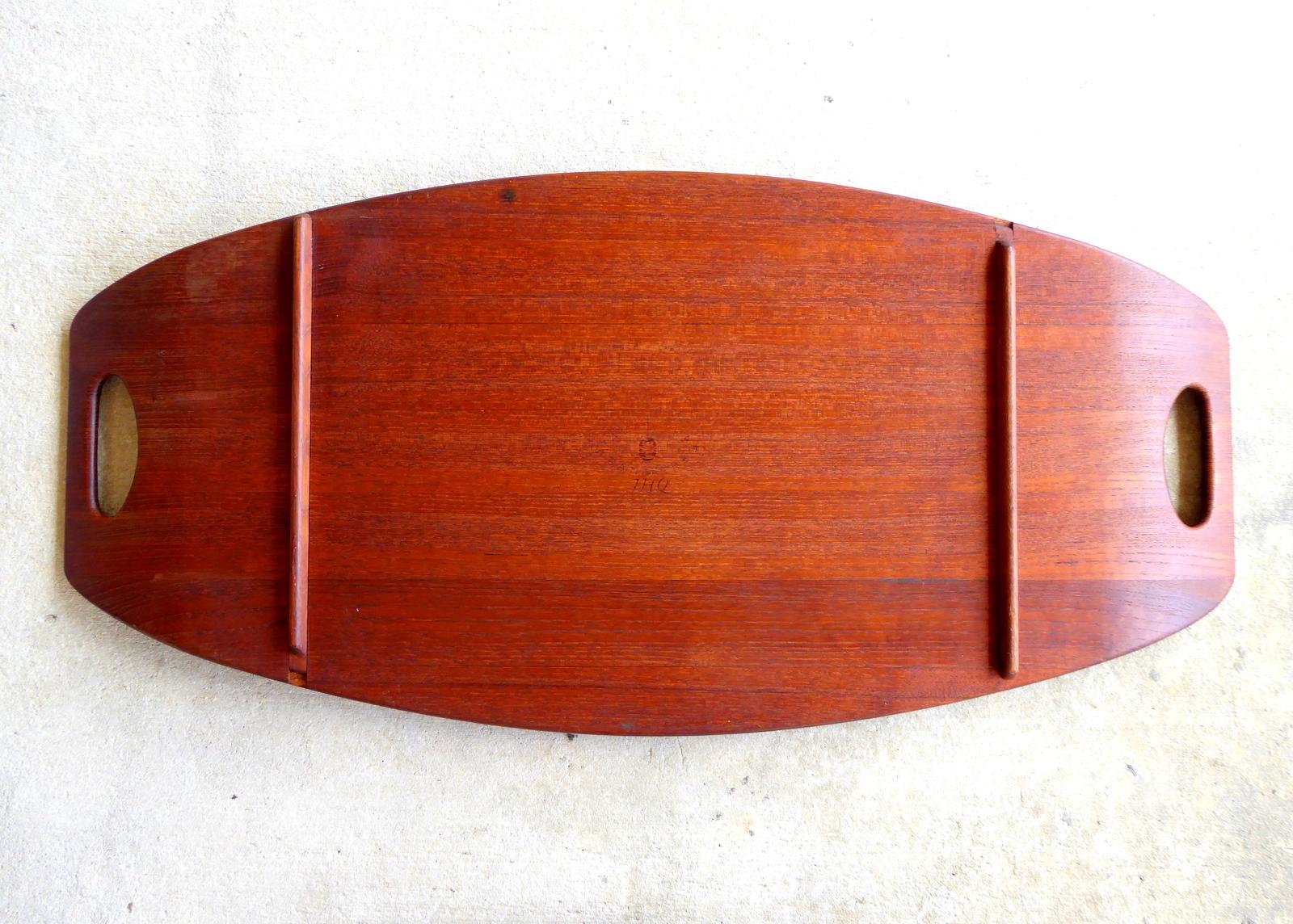Nesting Set of Three Staved Teak Trays by Jens Quistgaard for Dansk For Sale 4