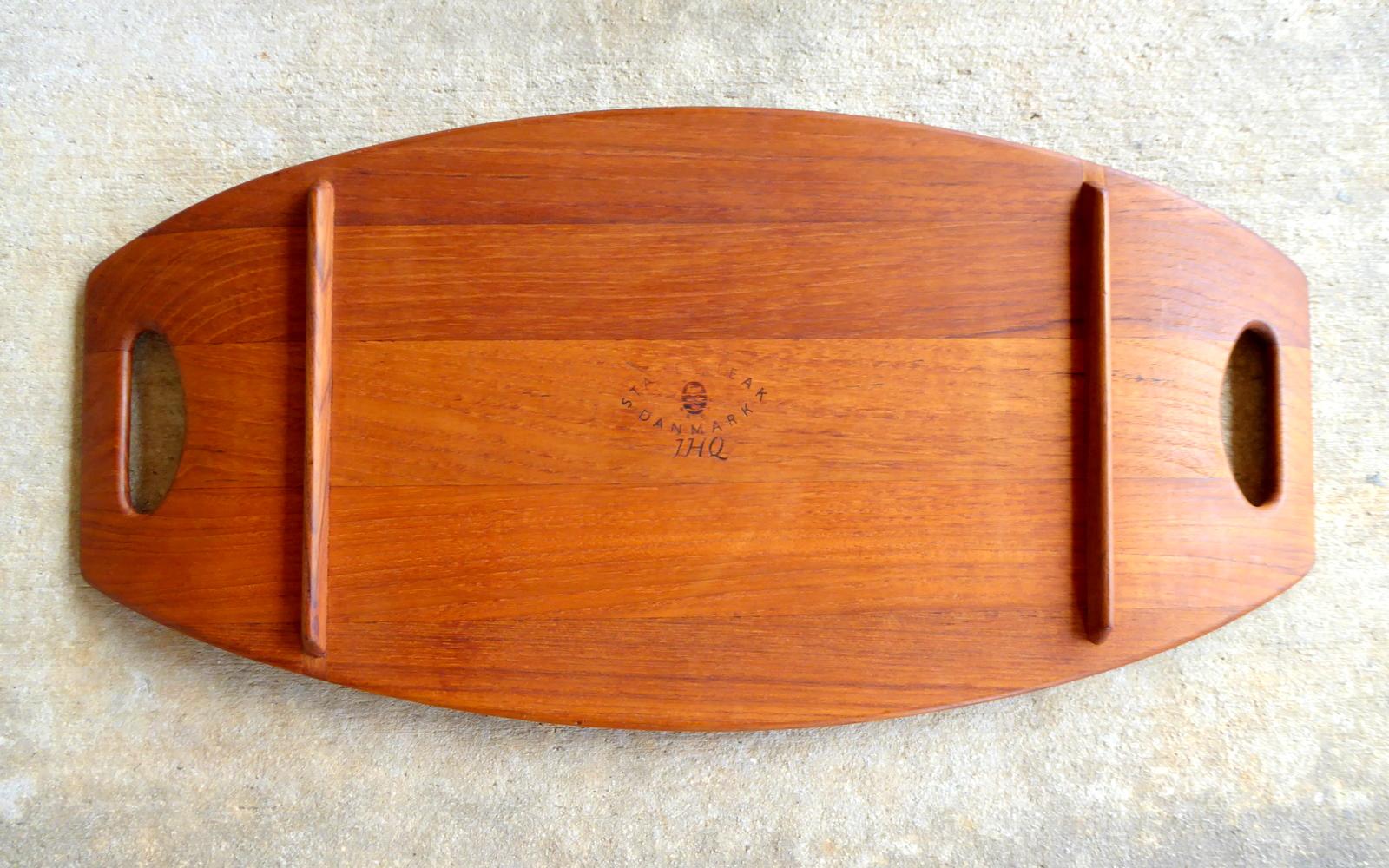 Nesting Set of Three Staved Teak Trays by Jens Quistgaard for Dansk For Sale 2