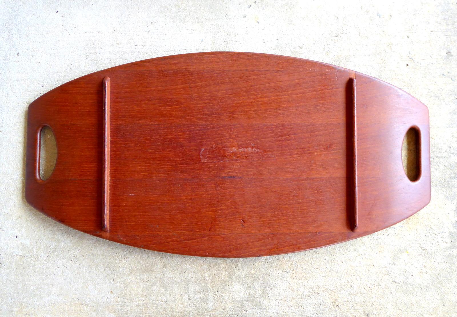 Nesting Set of Three Staved Teak Trays by Jens Quistgaard for Dansk For Sale 3