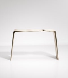 Shagreen Console with Bronze Patina Brass Details by Kifu Paris