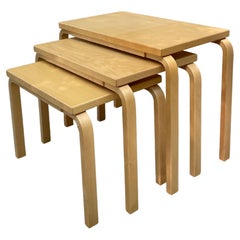 Nesting table 88 by Alvar Aalto for Artek