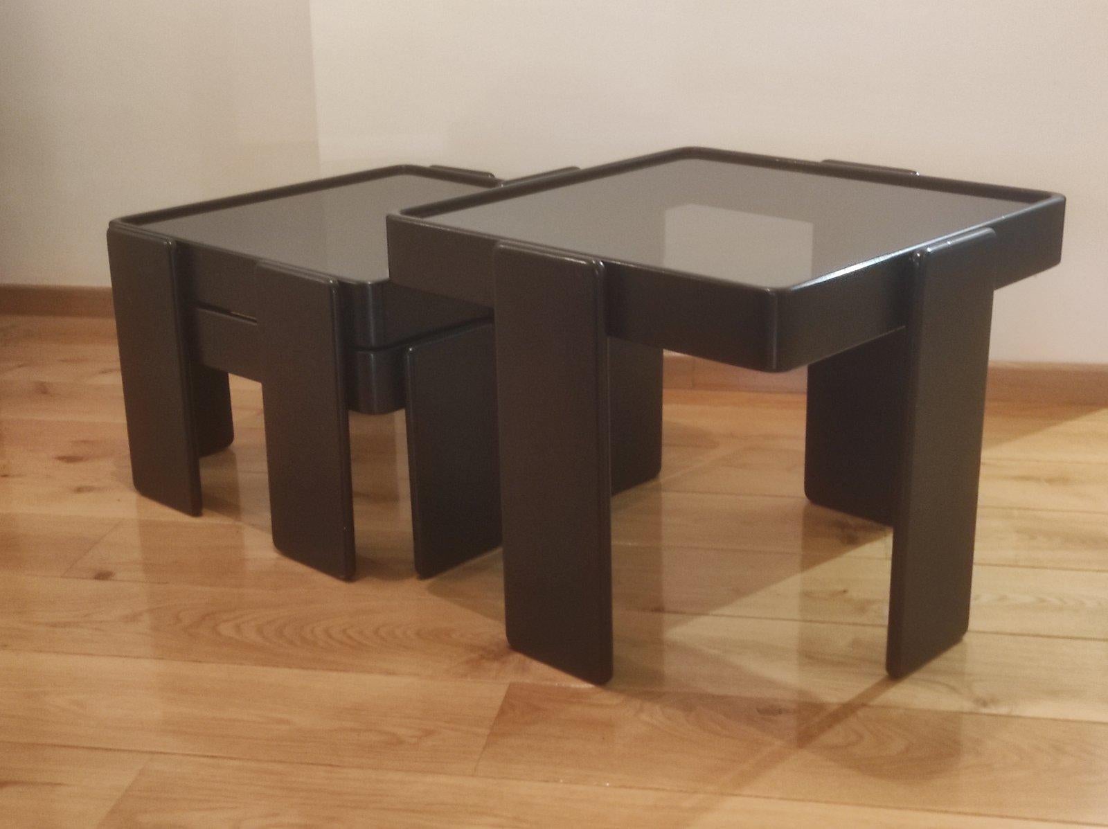Mid-Century moderno Tavolino da salotto di Gianfranco Frattini per Cassina Italia anni '70 in vendita