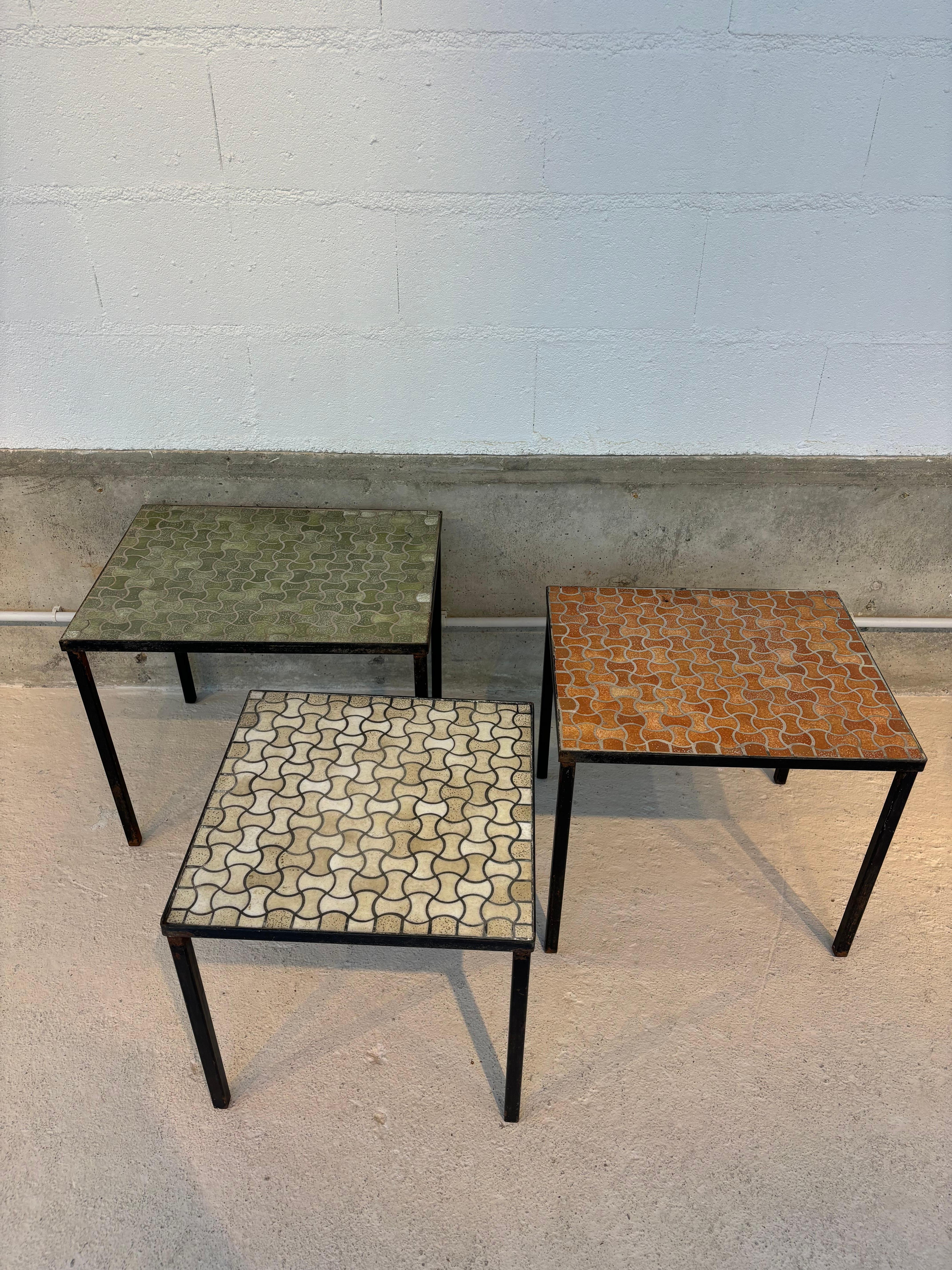 Art déco Table gigogne de Jacques Lenoble en vente