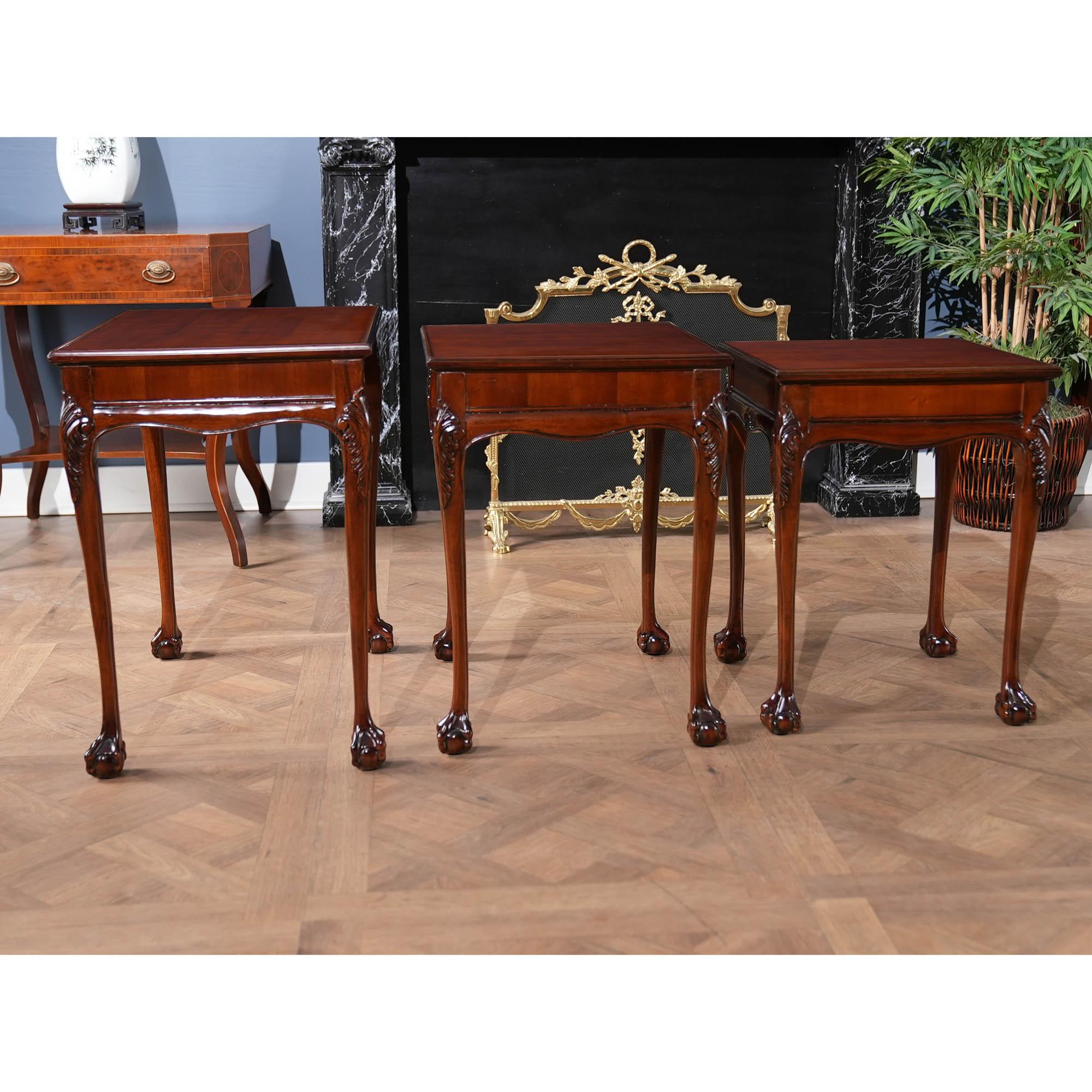Mahogany Nesting Table For Sale