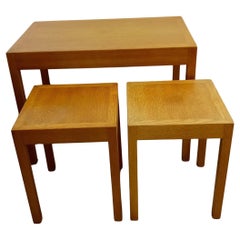 Used Nesting table in oak by Hans Wegner for Andreas Tuck