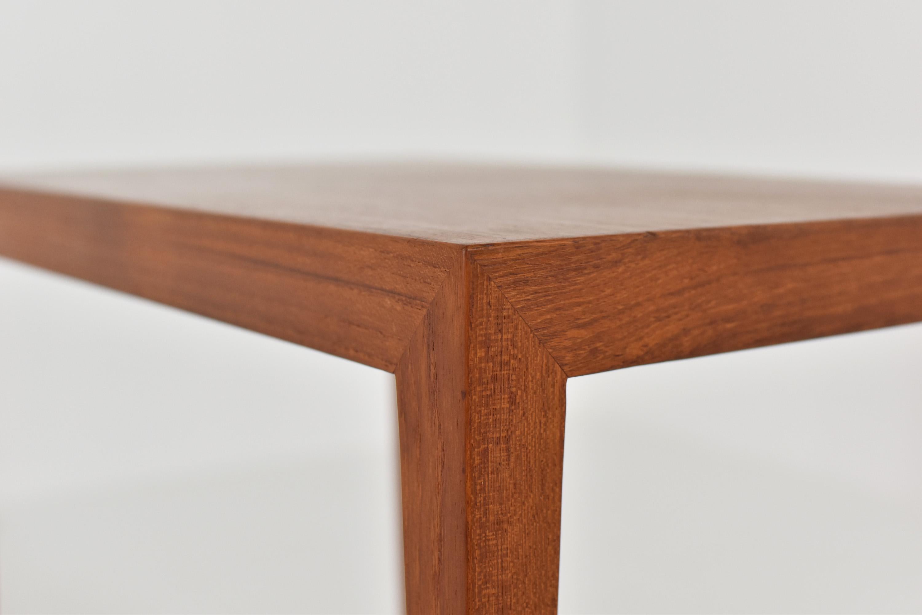 Mid-20th Century Nesting Table in Teak by Severin Hansen for Haslev Møbelfabrik, Denmark, 1950s