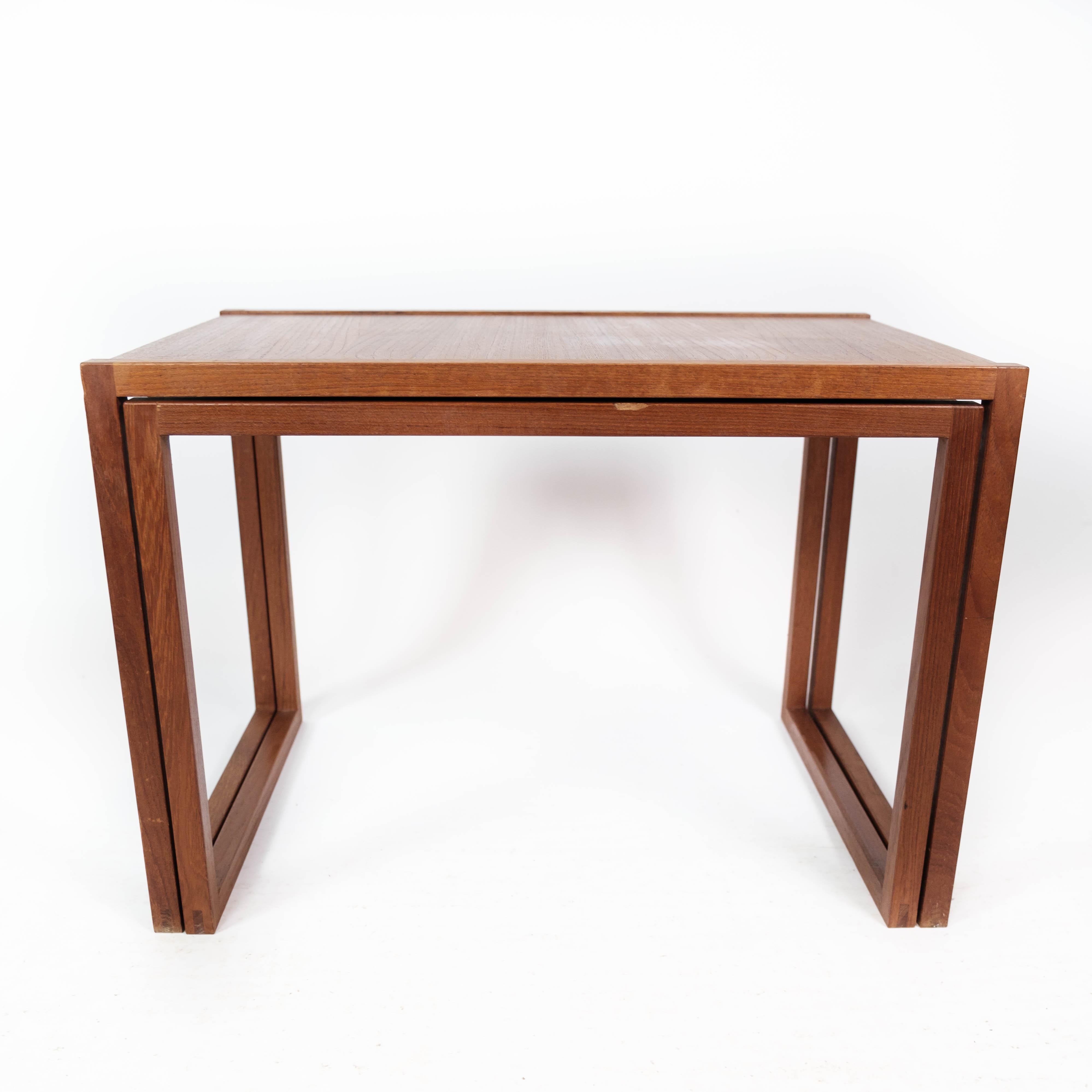 Nesting Table in Teak of Danish Design from the 1960s For Sale 10