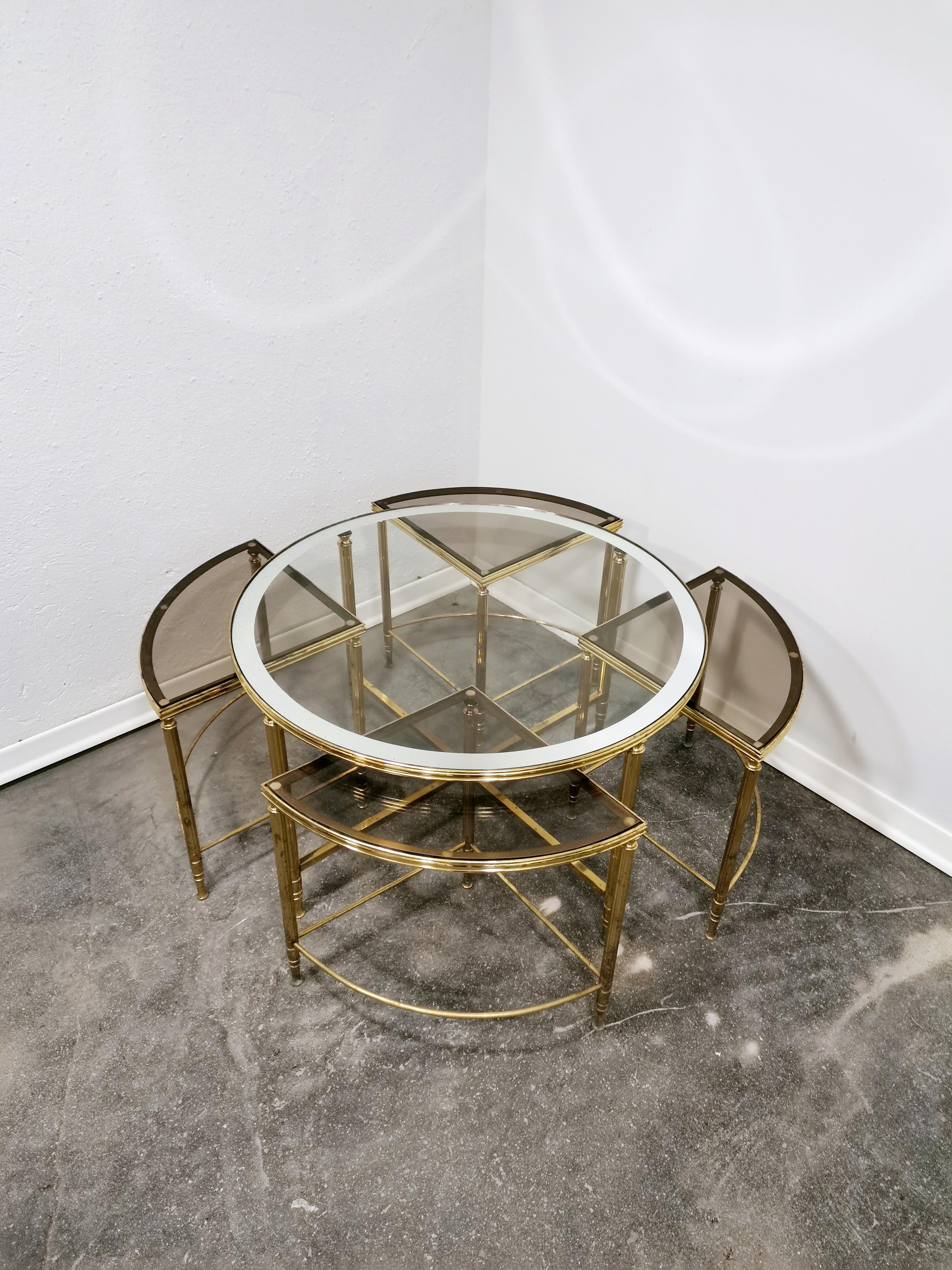 Tables gigognes des années 1970, lot de 5 en vente 13