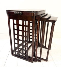 Nesting Tables "986" by Josef Hoffmann, Vienna, 1900s
