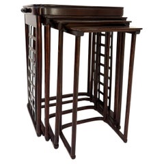 Tavolini da salotto "986" di Josef Hoffmann, Vienna, 1900