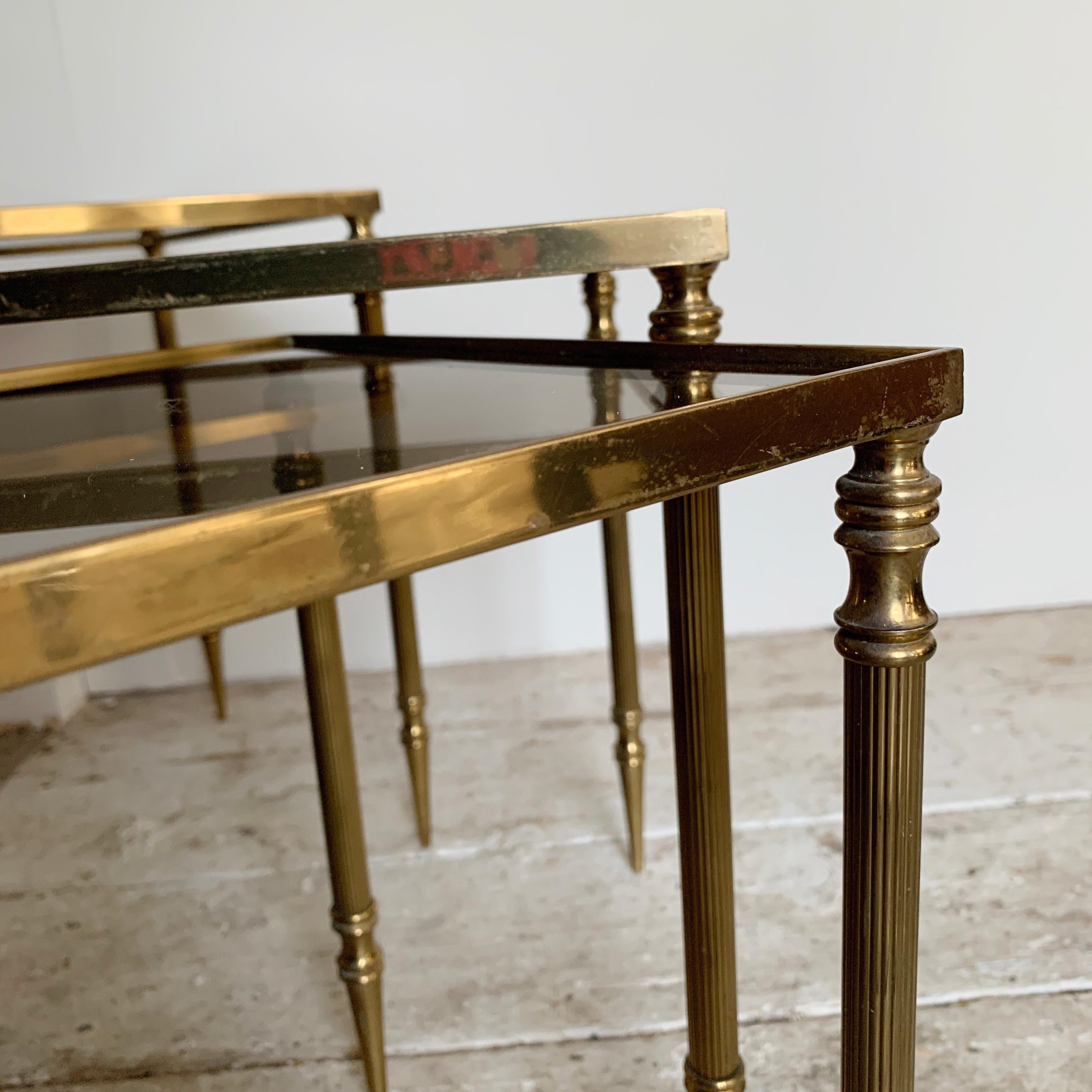 Nesting Tables Attributed to Maison Jansen, circa 1940s 3