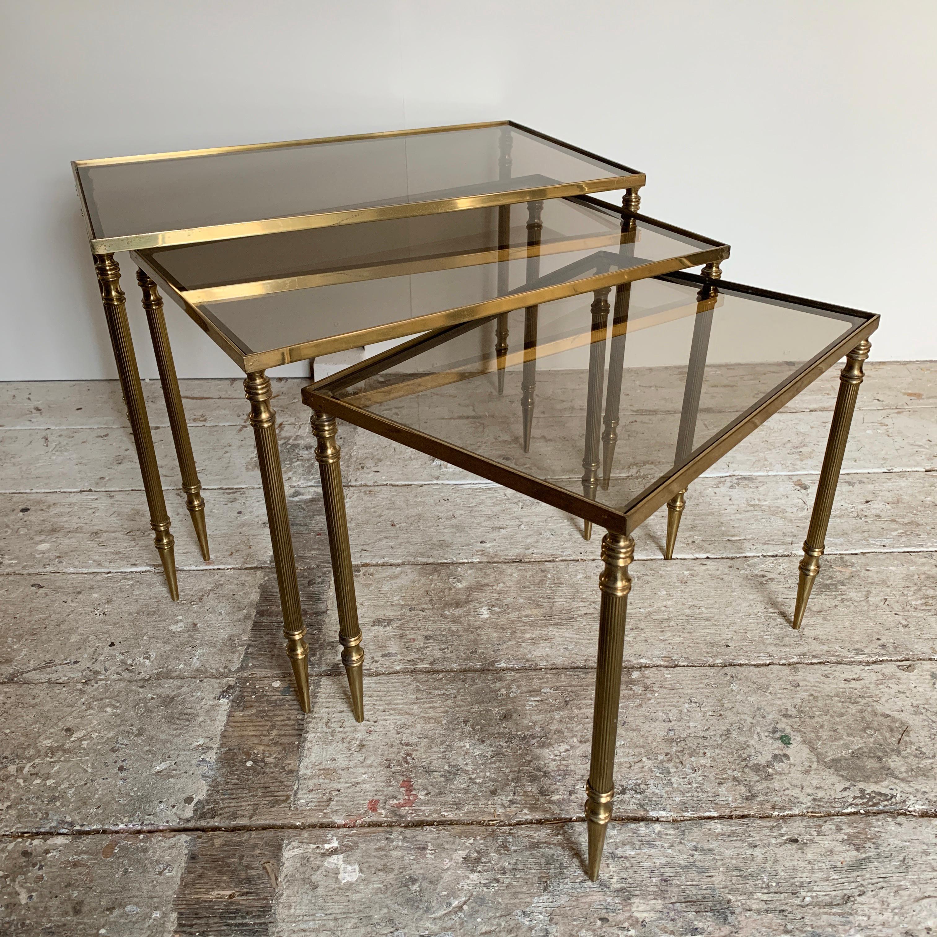 20th Century Nesting Tables Attributed to Maison Jansen, circa 1940s