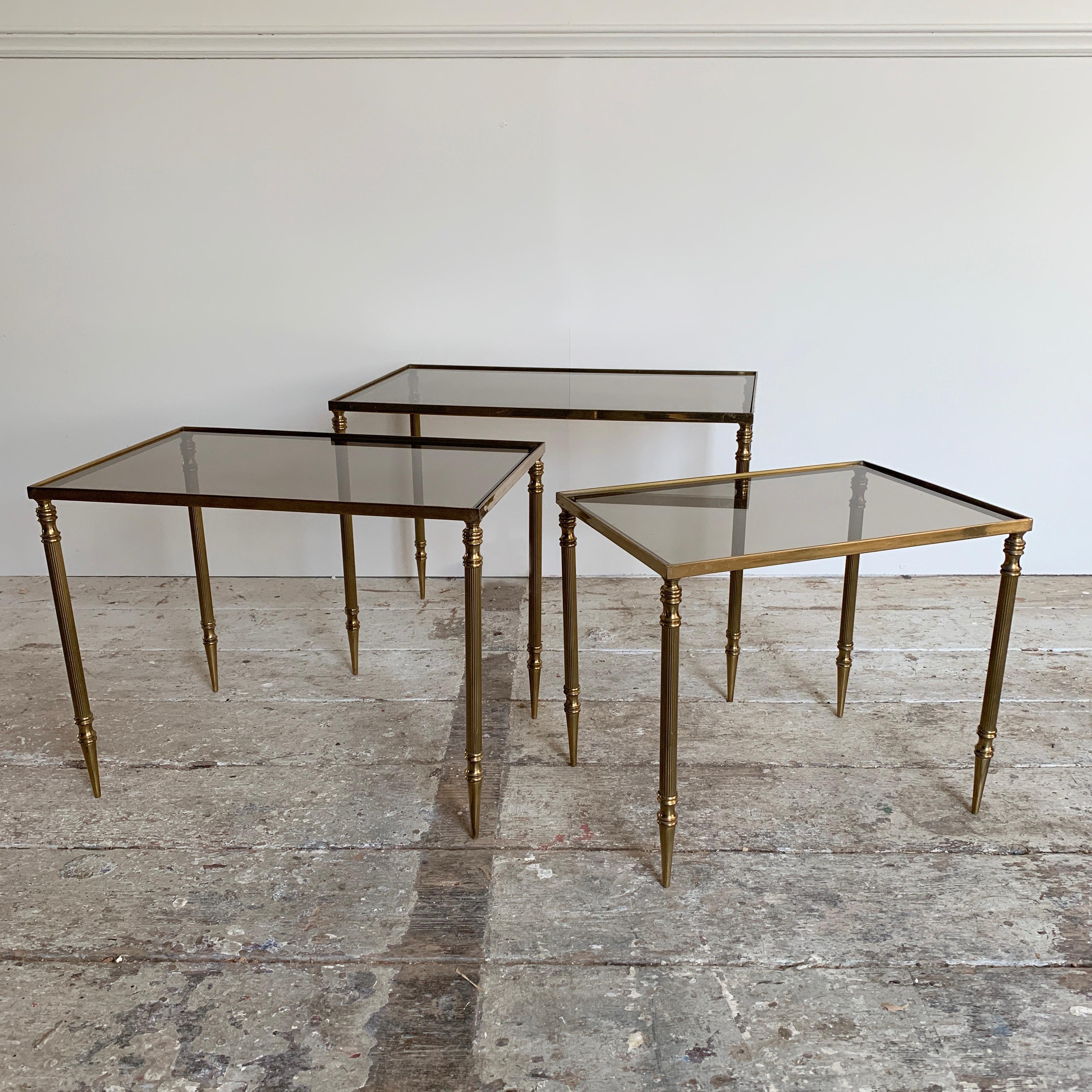 Nesting Tables Attributed to Maison Jansen, circa 1940s 1