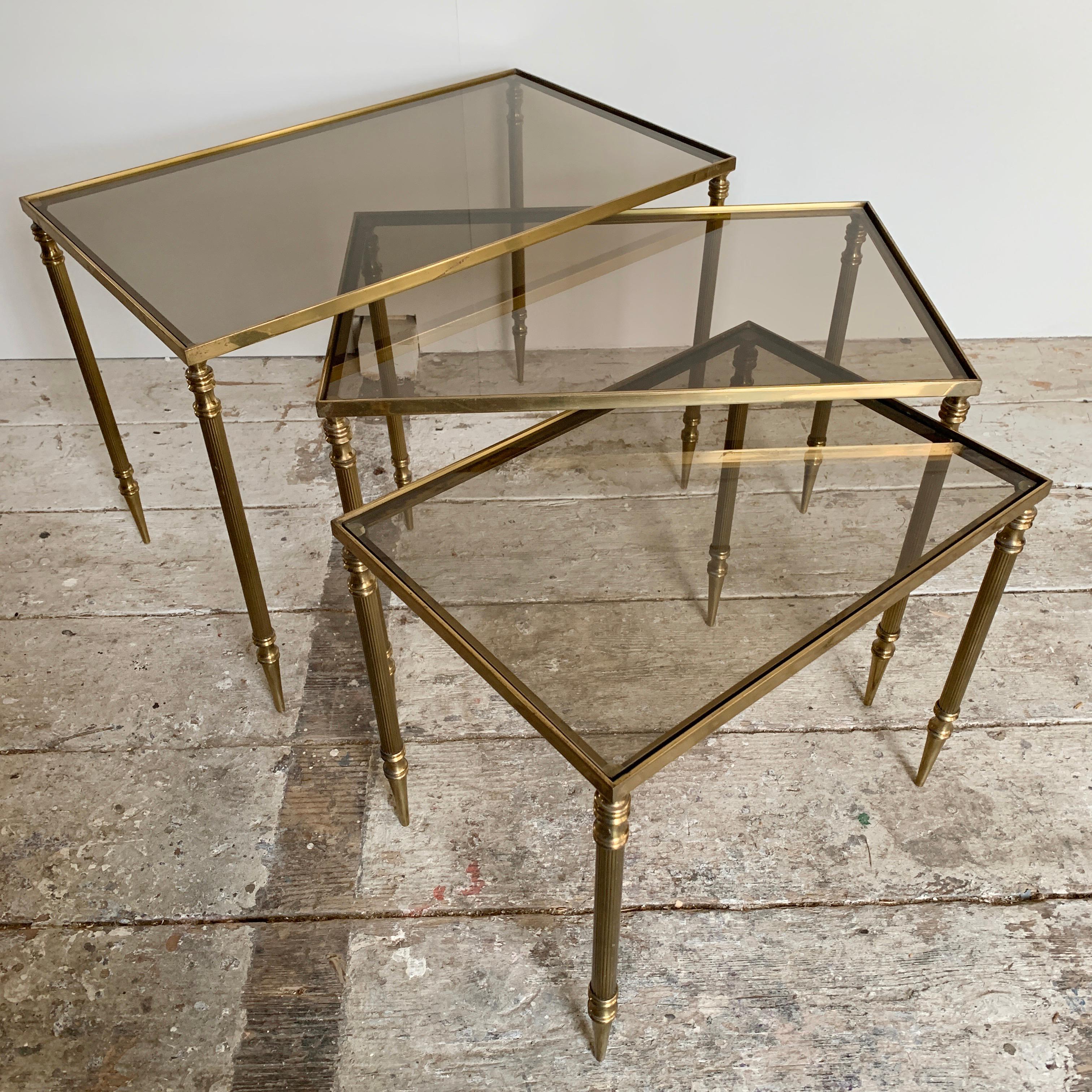 Nesting Tables Attributed to Maison Jansen, circa 1940s 2