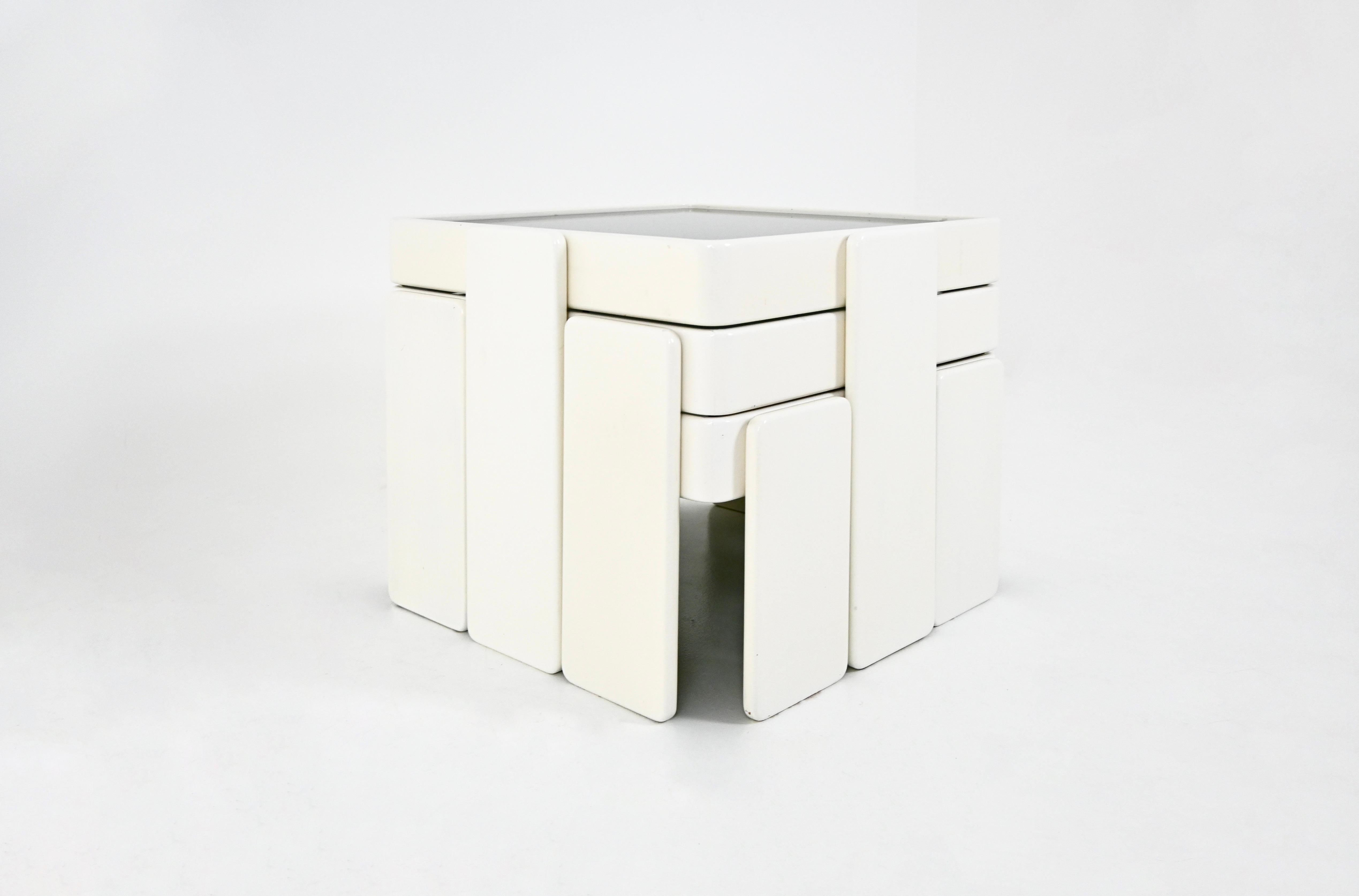 Milieu du XXe siècle Tables gigognes de Gianfranco Frattini pour Cassina, années 1960, lot de 3 en vente