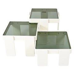 Set aus 3 Schachteltischen von Gianfranco Frattini für Cassina, 1960er Jahre
