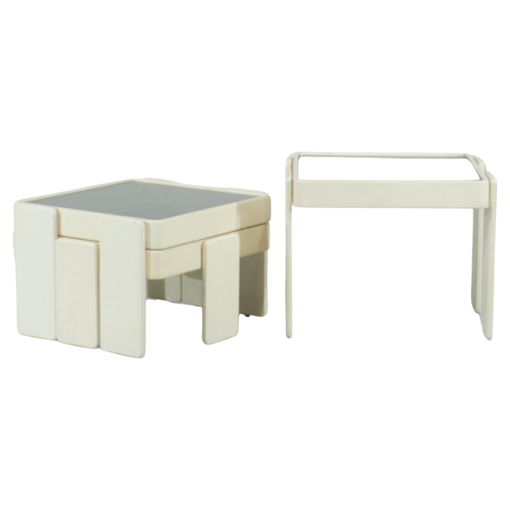Stapeltische von Gianfranco Frattini für Cassina – 1970er Jahre