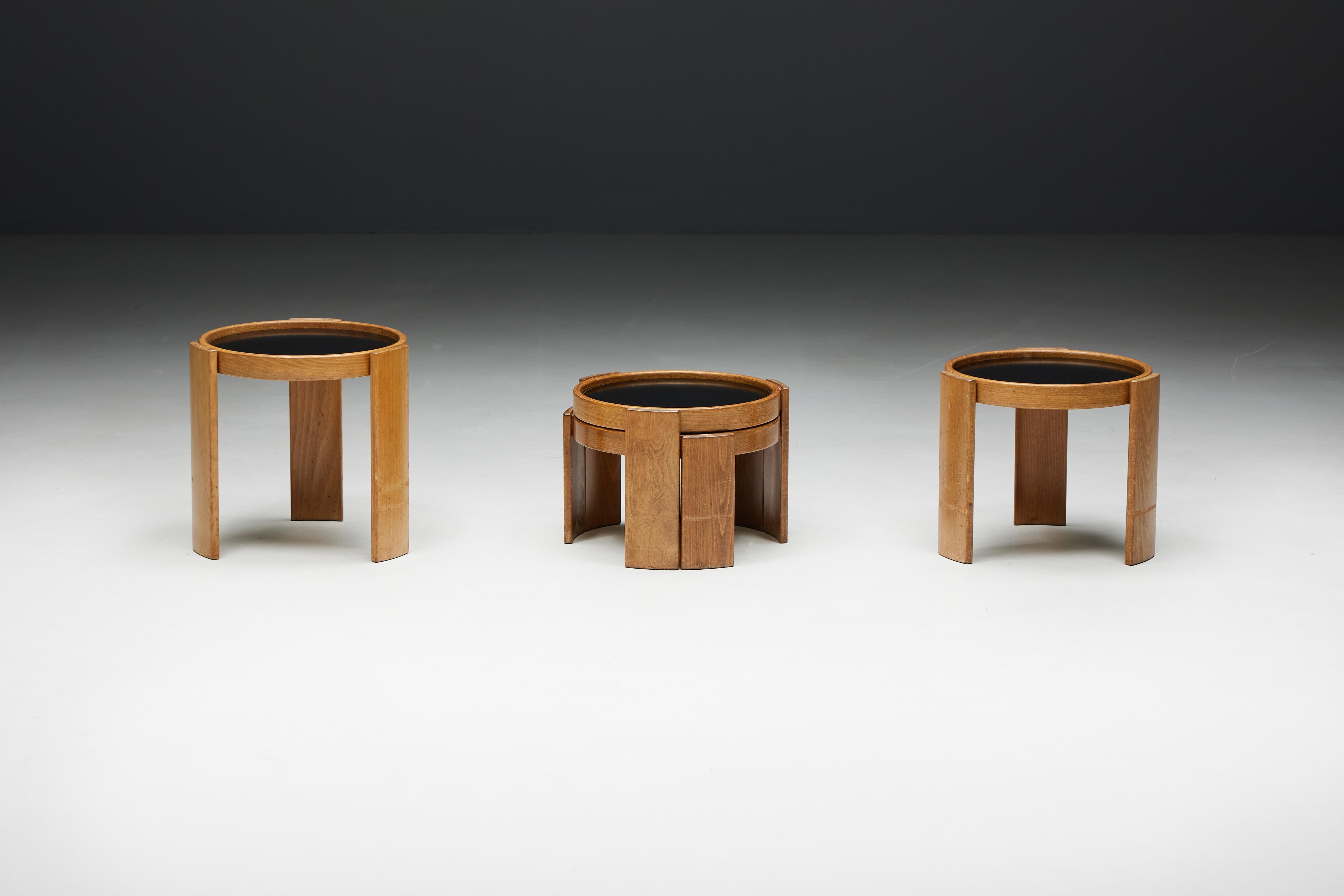 Nesting Tables by Gianfranco Frattini for Cassina, Italy, 1966 For Sale 6
