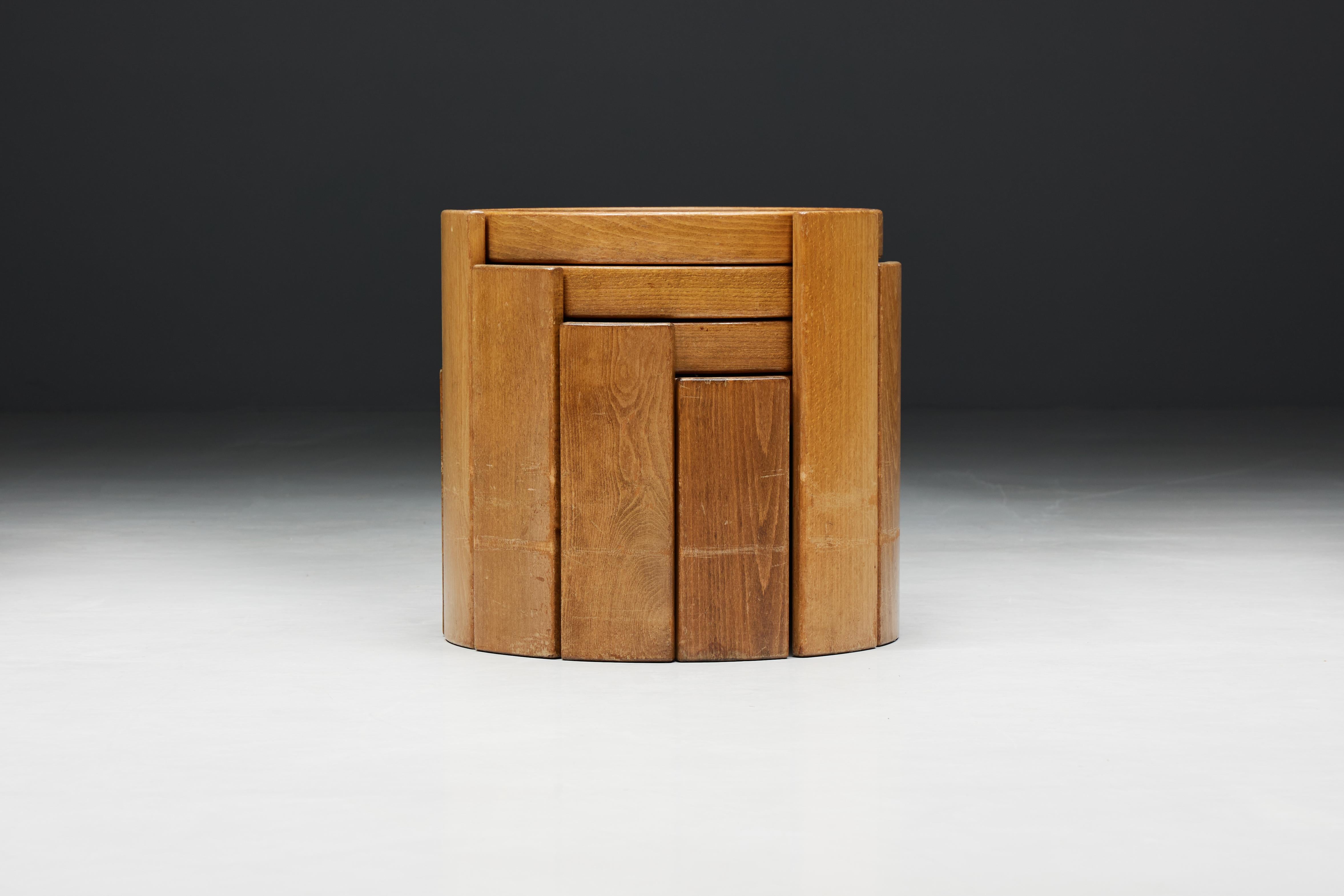 Nesting Tables by Gianfranco Frattini for Cassina, Italy, 1966 For Sale 1