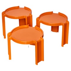 Nesting tables by Giotto Stoppino, Kartell 1970s