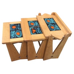 Nesting Tables by Guillerme et Chambron, Edition Votre Maison, circa 1970