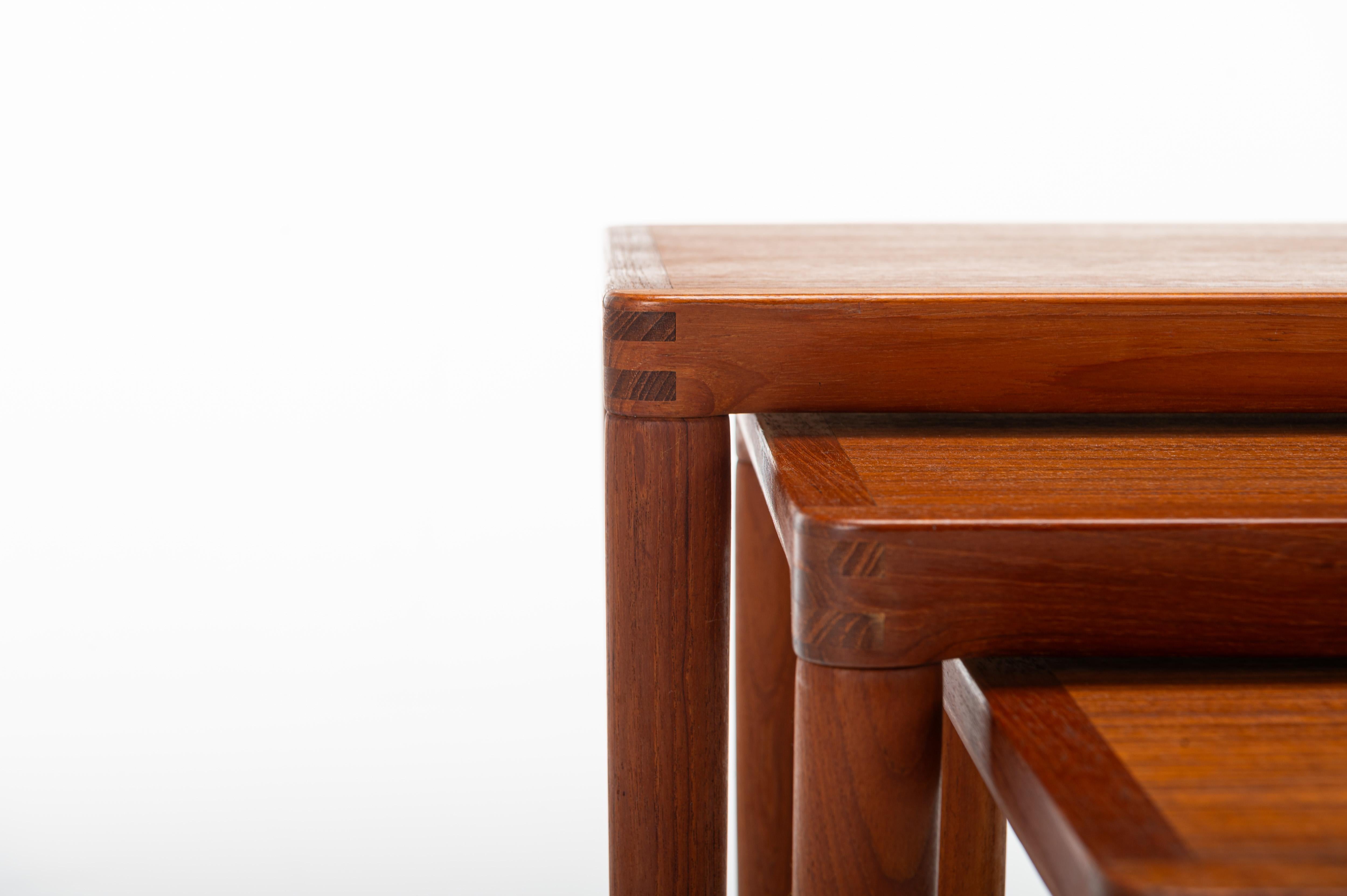 Nesting tables by H.W. Klein for Bramin, Denmark 1960s For Sale 1