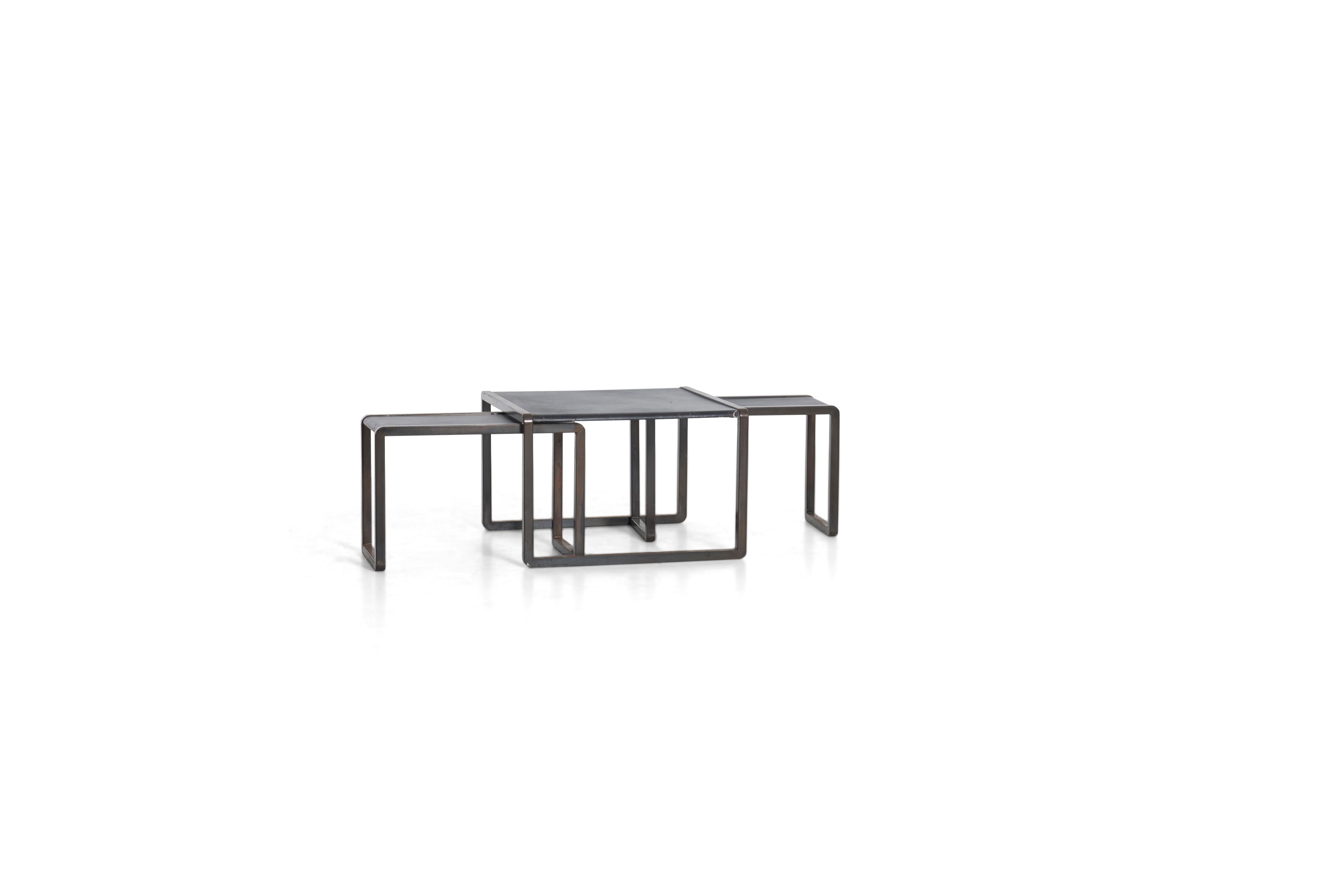 Mid-Century Modern Nesting Tables by Marco Fantoni For Sale