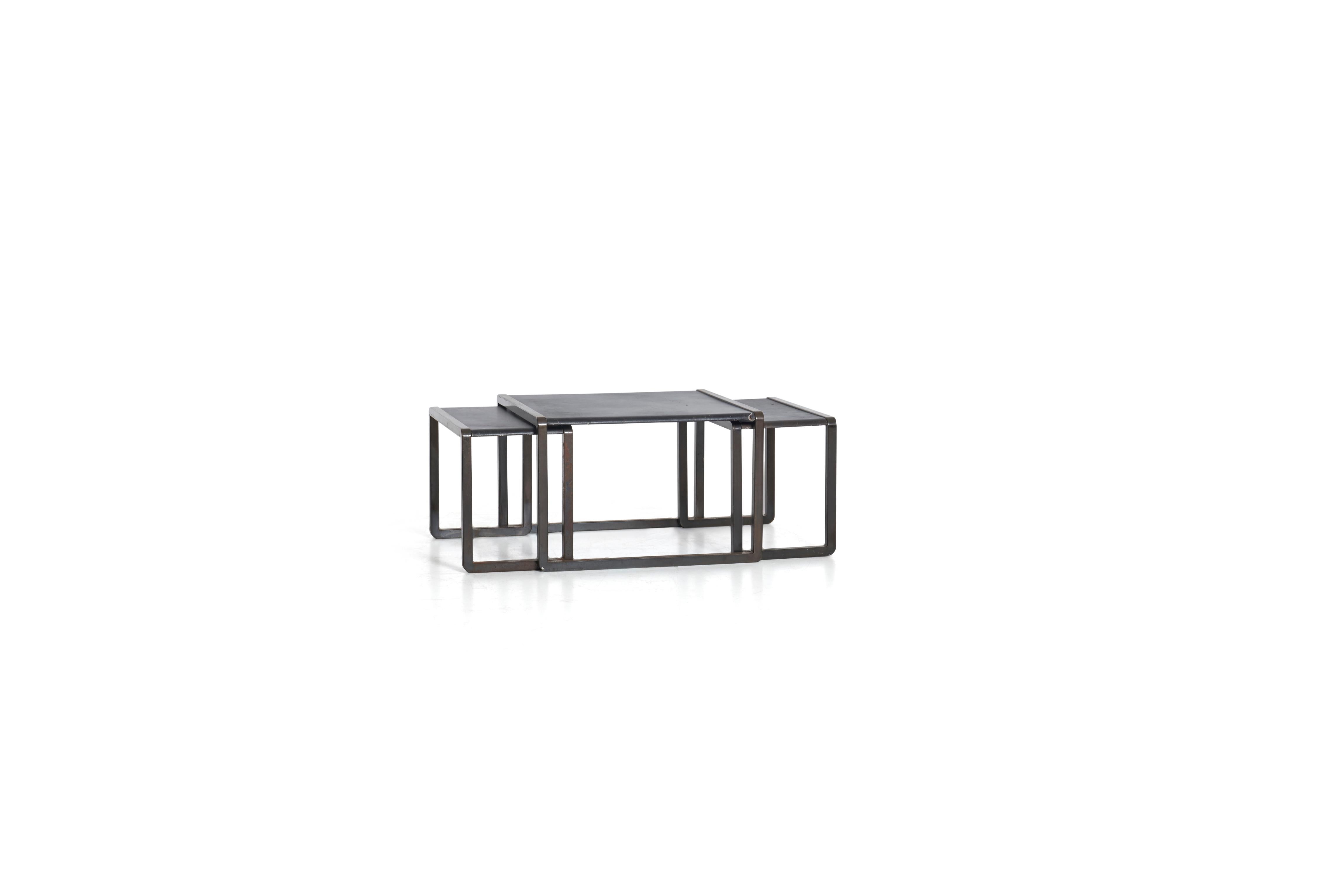 Italian Nesting Tables by Marco Fantoni For Sale