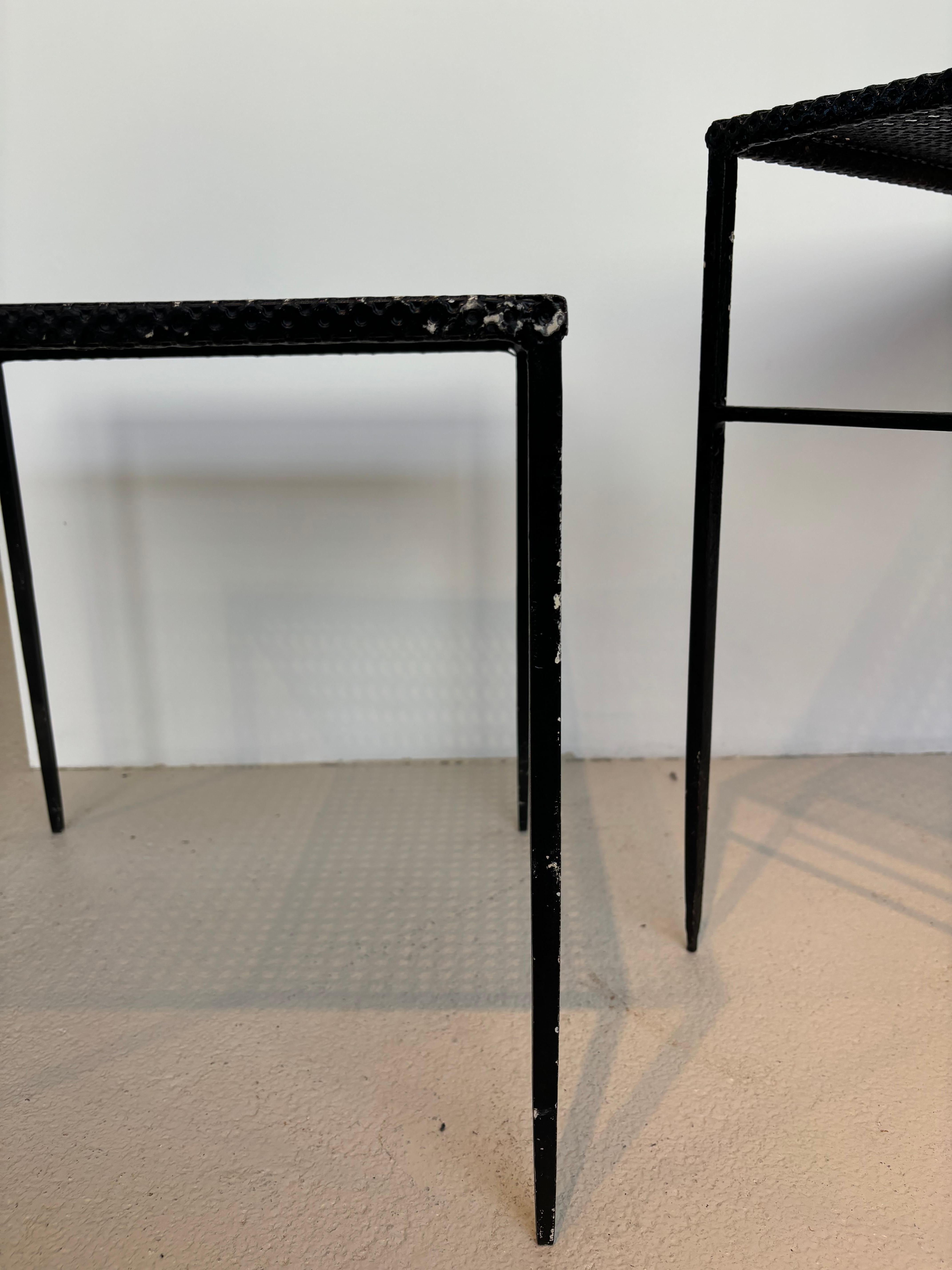 Mid-20th Century Nesting tables by Mathieu Matégot For Sale